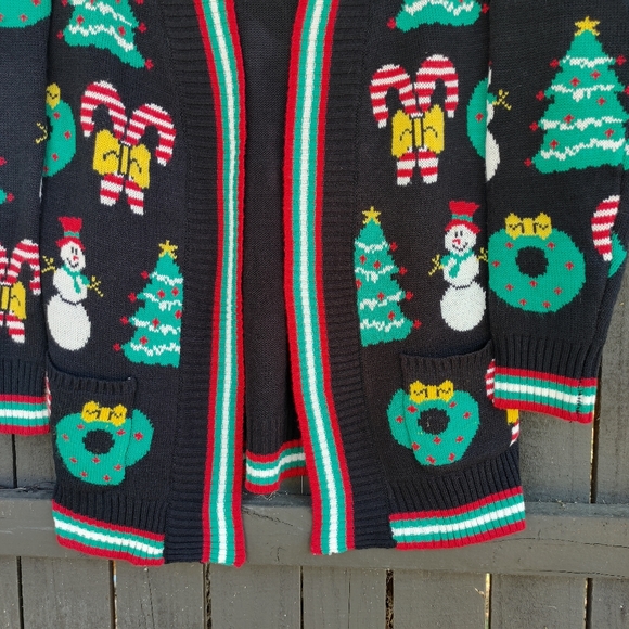 Christmas Cardigan Sweater Size L - Picture 12 of 14
